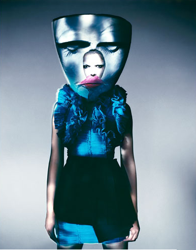 Blue Mask, Paris, 2007, by Paolo Roversi
